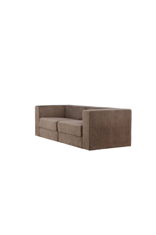Venture Home Lumi 3-sits soffa - brunt linne /