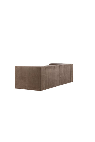 Venture Home Lumi 3-sits soffa - brunt linne /