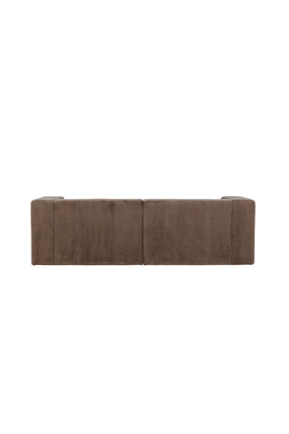Venture Home Lumi 3-sits soffa - brunt linne /