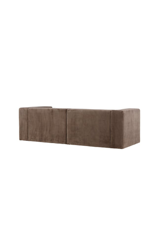 Venture Home Lumi 3-sits soffa - brunt linne /