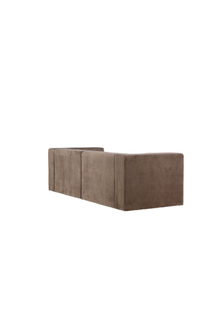 Venture Home Lumi 3-sits soffa - brunt linne /