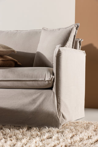 Venture Home Nova 3-sits soffa - brunt linne /