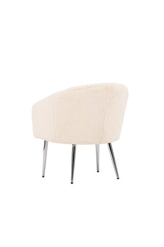 Venture Home Wanda Fåtölj - Beige fuskpäls /