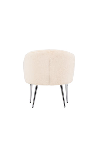 Venture Home Wanda Fåtölj - Beige fuskpäls /