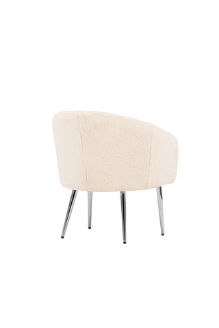Venture Home Wanda Fåtölj - Beige fuskpäls /