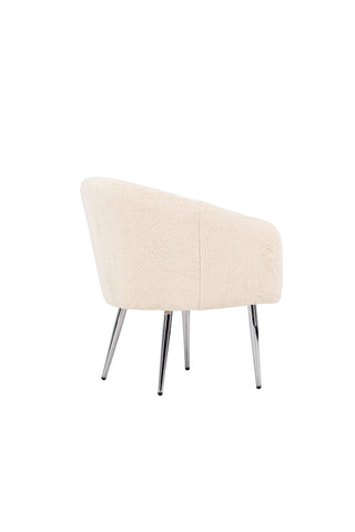 Venture Home Wanda Fåtölj - Beige fuskpäls /
