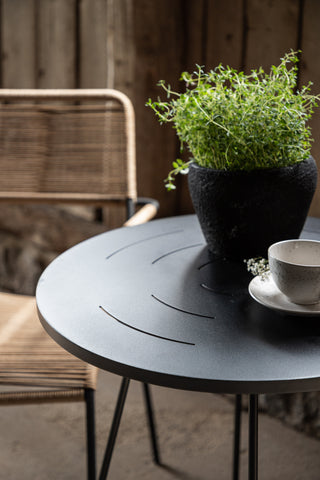 Venture Home Bacong Cafetable Steel - Svart / Rund ø60**