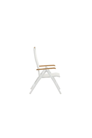 Panama 5:pos Stol 2-pack - Vit/Teak
