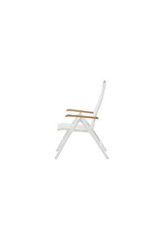 Panama 5:pos Stol 2-pack - Vit/Teak