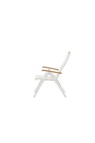 Panama 5:pos Stol 2-pack - Vit/Teak