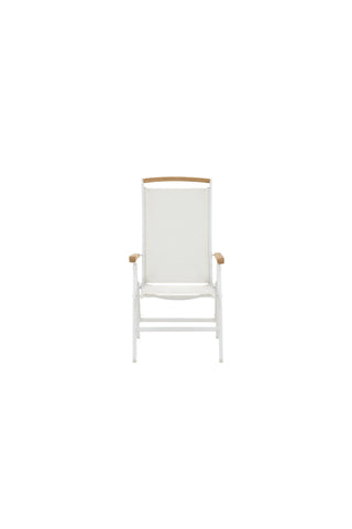 Panama 5:pos Stol 2-pack - Vit/Teak