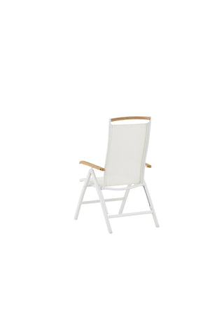 Panama 5:pos Stol 2-pack - Vit/Teak