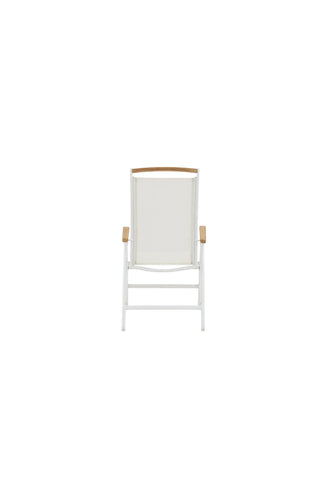 Panama 5:pos Stol 2-pack - Vit/Teak