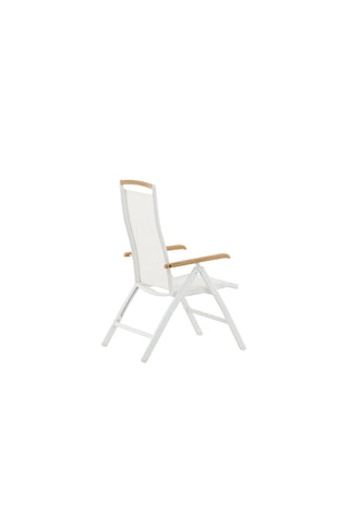 Panama 5:pos Stol 2-pack - Vit/Teak