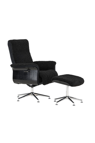 Venture Home Hagön Lounge Chair - Mörkgrå/Svart