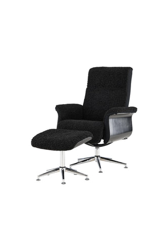Venture Home Hagön Lounge Chair - Mörkgrå/Svart