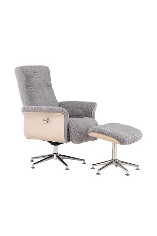Venture Home Hagön Lounge Chair - Grå/Whitewash