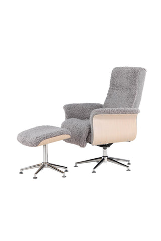 Venture Home Hagön Lounge Chair - Grå/Whitewash