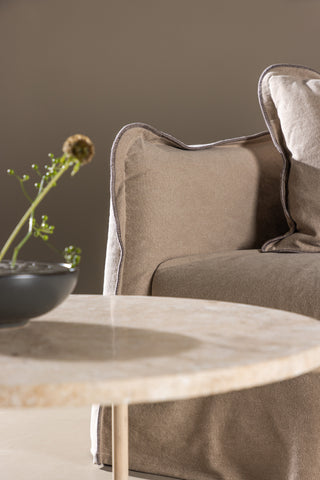 Vind Oskarshamn 3-sits soffa - Beige/Brun /