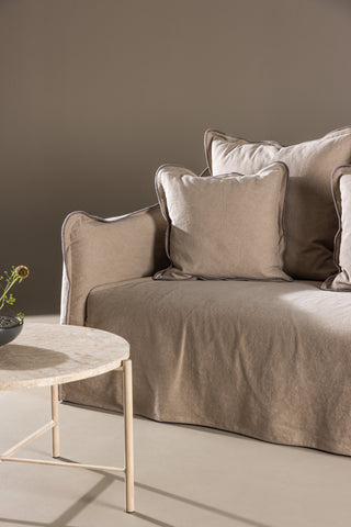 Vind Oskarshamn 3-sits soffa - Beige/Brun /