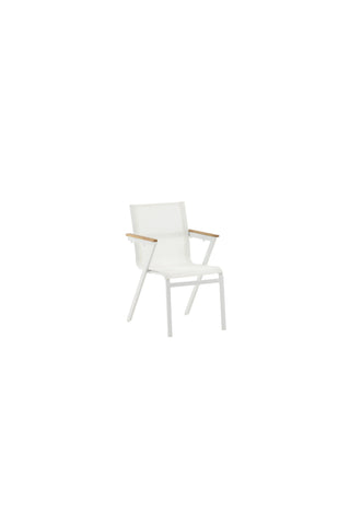 Mexico Stol 6-pack - Vit/Teak