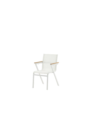 Mexico Stol 6-pack - Vit/Teak