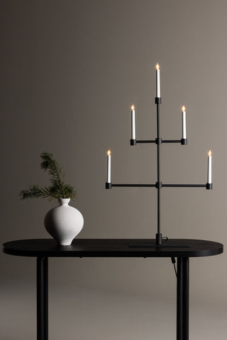 Venture Home Avoriaz Bordslampa - Matt Svart / Metall