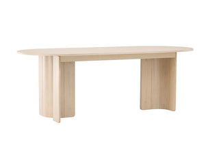 Vind Tyresö Ovala Matbord 220 x 100 x 75 Vitputsad
