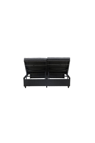 Venture Home London Solsäng - Svart / Mörkgrå Spunpolyester