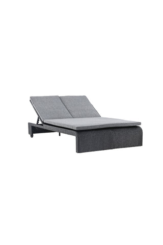 Venture Home London Solsäng - Svart / Mörkgrå Spunpolyester