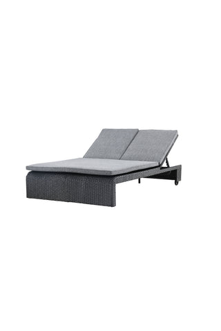 Venture Home London Solsäng - Svart / Mörkgrå Spunpolyester