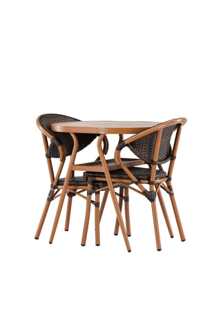 Venture Home Abrantes Cafeset - Brun / Brun