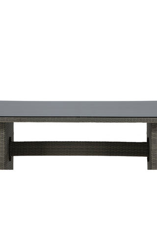 Padova Bord 200*100 - Grå/Glas