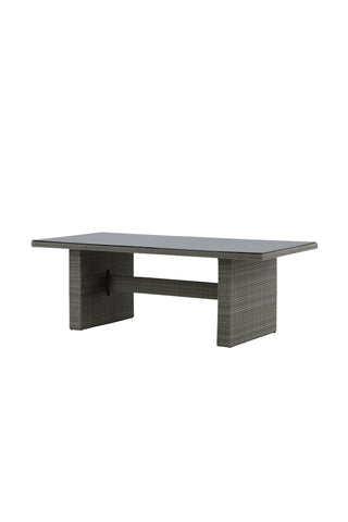 Padova Bord 200*100 - Grå/Glas