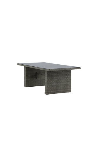 Padova Bord 200*100 - Grå/Glas