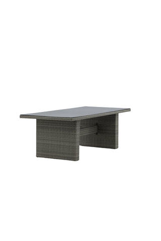 Padova Bord 200*100 - Grå/Glas