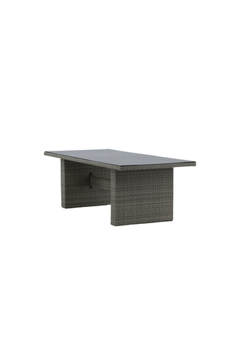 Padova Bord 200*100 - Grå/Glas