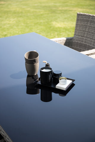 Padova Bord 200*100 - Grå/Glas