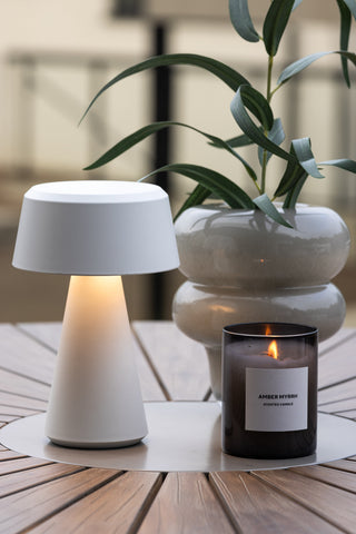 Venture Home Stratford Bordslampa ø15*23cm - Vit/vit /