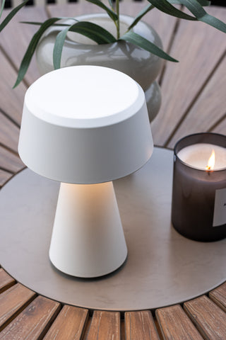 Venture Home Stratford Bordslampa ø15*23cm - Vit/vit /