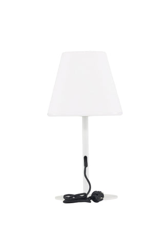 Venture Home Moris Bordslampa ø28*52cm - Vit/Vit/