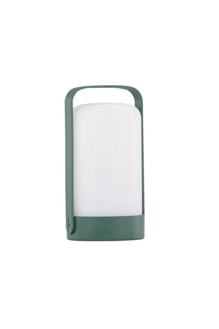 Venture Home Fern Bordslampa ø12*22cm - Mörkgrön/vit /