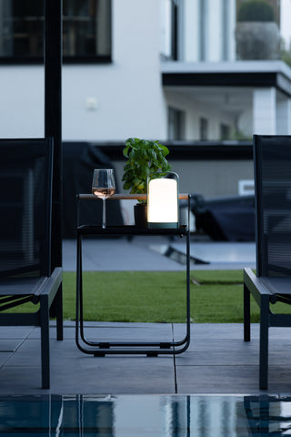 Venture Home Fern Bordslampa ø12*22cm - Mörkgrön/vit /