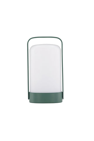 Venture Home Fern Bordslampa ø12*22cm - Mörkgrön/vit /
