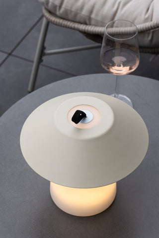 Venture Home Rubu Bordslampa ø24*26cm - Beige/vit /