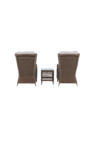 Venture Home Washington Lounge set - Natur / Sand kuddar