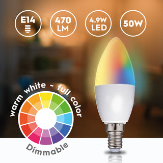 Alpina WiFi Smart E14 LED RGBW 4,9W 470 lm