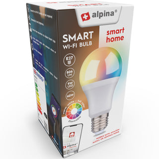 Alpina WiFi Smart E27 LED RGBW 9W 806 lm