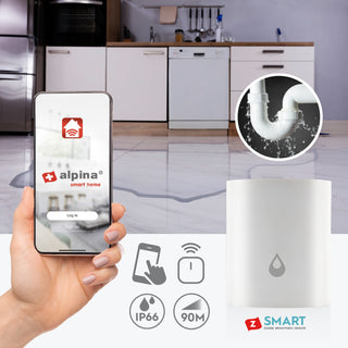 Alpina Zigbee Smart Vatten och Läckage-Sensor