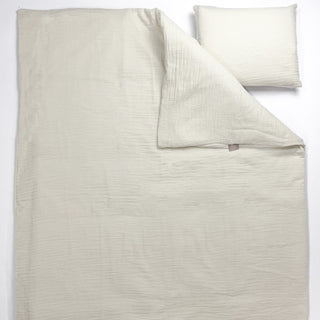 NG Baby Påslakan Vagga Muslin Ivory